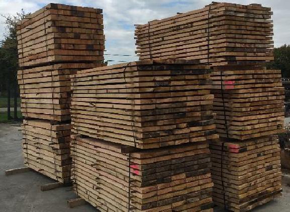 Beekplank in eik voor tuinafsluiting of omheining